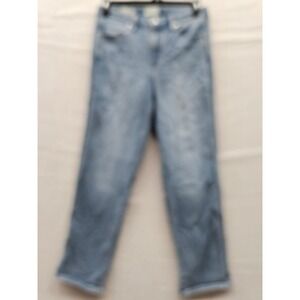 Universal Thread Womens Straight High Rise Jeans Blue Cotton Casual Size 10